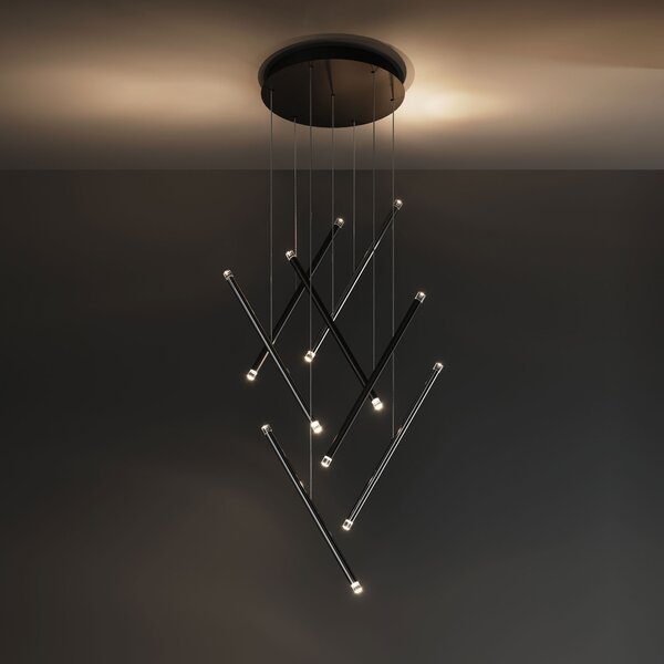 Lodes 15825 4520 A-tube Nano Duo, champagne, závěsné svítidlo, 2x1W LED 2700K, 50cm