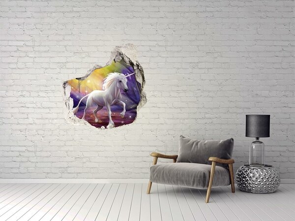 Díra 3D fototapeta nálepka Jednorožec nd-p-86877686