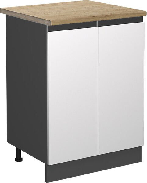 Spodní skříňka kuchyňské linky Vicco R-Line Bílá 60 cm , PD Dub, Model 46440