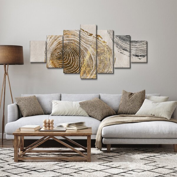 Obraz - Abstrakce kmenů (210x100 cm)