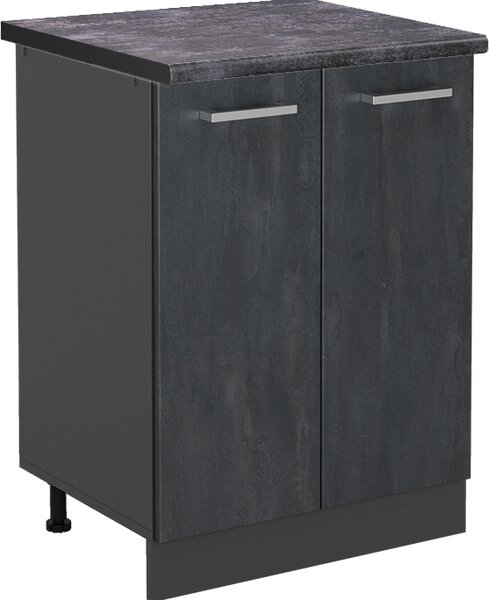 Spodní skříňka kuchyňské linky Vicco R-Line Černý beton 60 cm PD Antracit, Model 47471