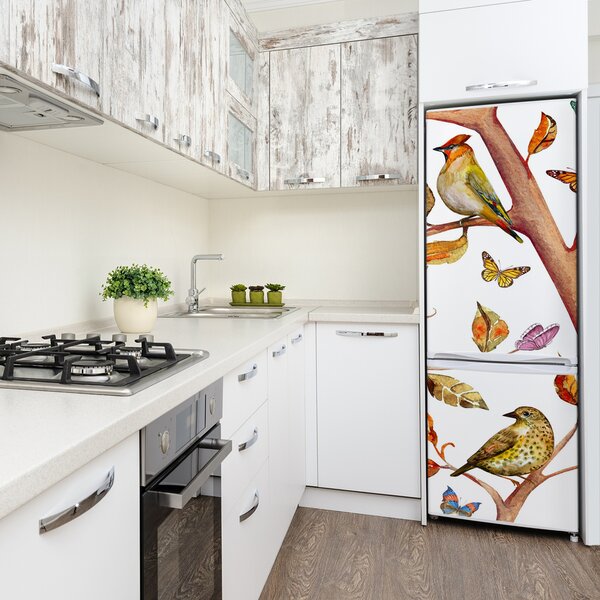 Nálepka fototapeta lednička Motýl listí FridgeStick-70x190-f-126221469