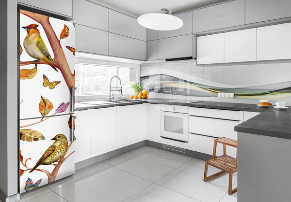 Nálepka fototapeta lednička Motýl listí FridgeStick-70x190-f-126221469