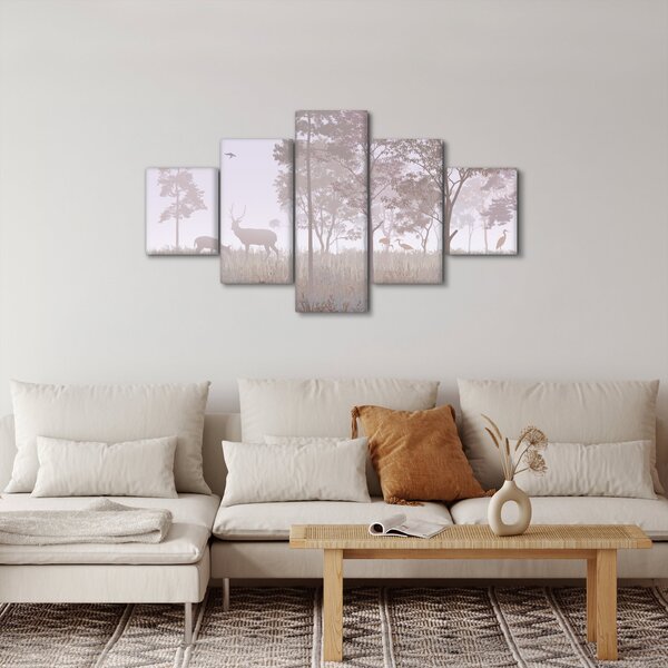 Obraz - Lesík, jednobarevný (125x70 cm)