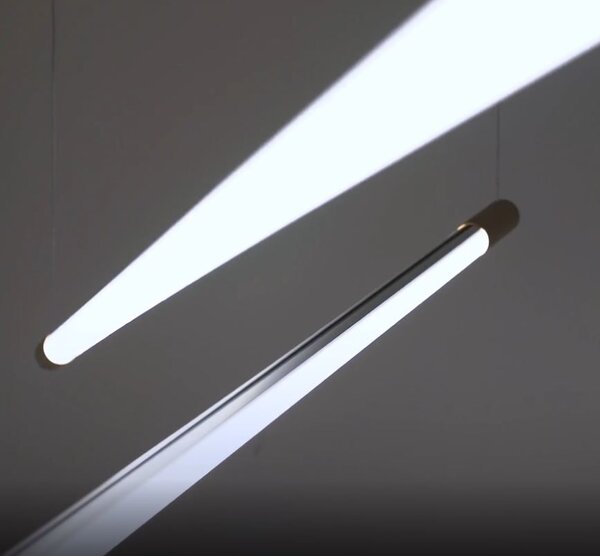 Zava Cosima, mosazné lieární závěsné svítidlo, 26W LED 3000K, délka 139cm