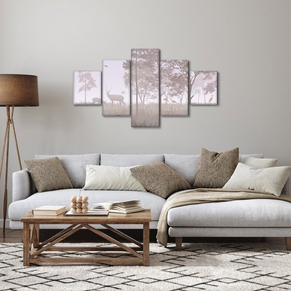 Obraz - Lesík, jednobarevný (125x70 cm)