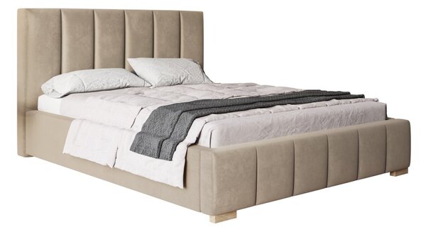 Čalouněná postel BED 1 120x200 béžová velvet
