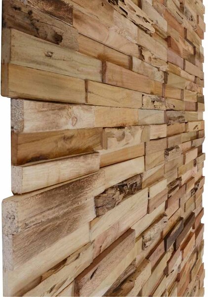 Nástěnné obkladové panely 10 ks 1,03 m² recyklovaný teak 326170