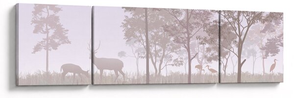 Obraz - Lesík, jednobarevný (170x50 cm)