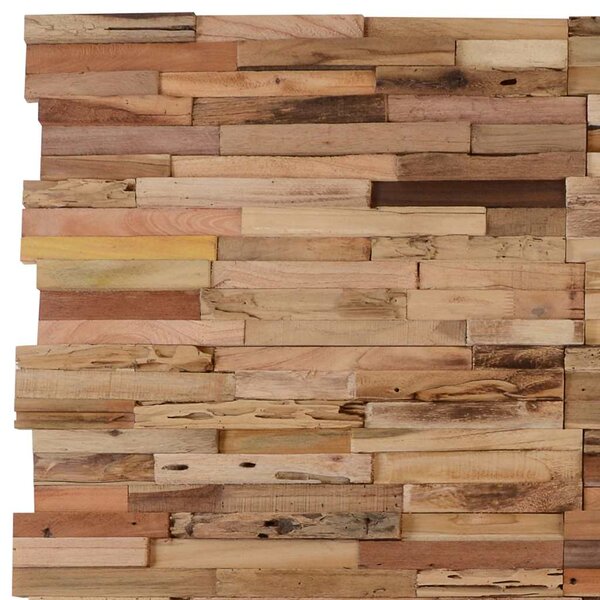 Nástěnné obkladové panely 10 ks 1,03 m² recyklovaný teak 326170