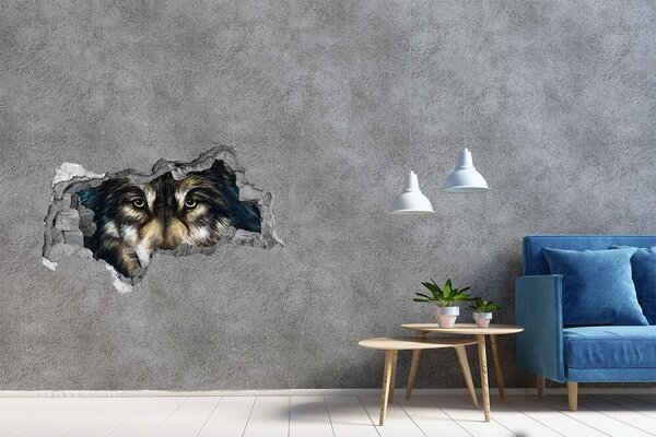 Díra 3D fototapeta na stěnu nálepka Vlci nd-b-62237504