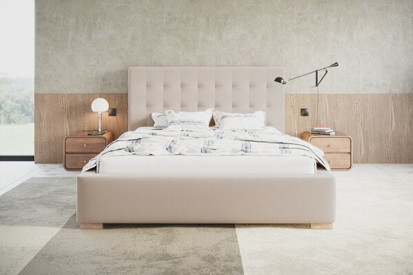 Čalouněná postel BED 2 120x200 béžová