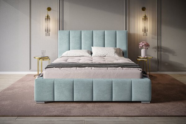 Čalouněná postel BED 1 120x200 modrá
