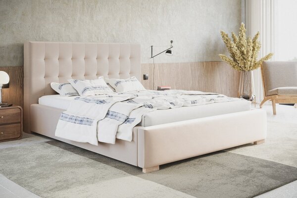 Čalouněná postel BED 2 120x200 béžová