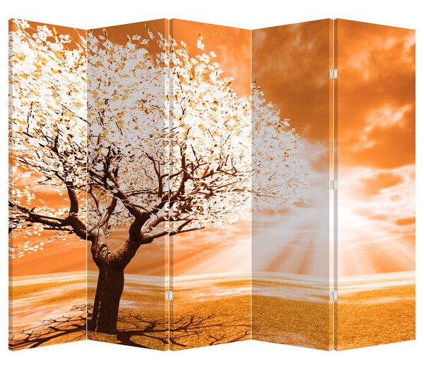 Paraván - Oranžový strom (210x170 cm)