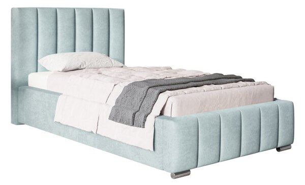 Čalouněná postel BED 1 90x200 modrá