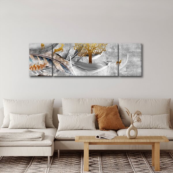 Obraz - Koláž (170x50 cm)
