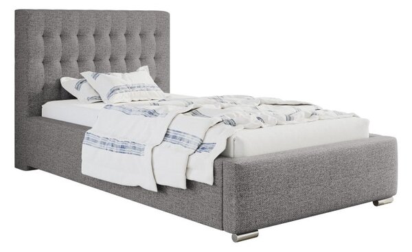 Čalouněná postel BED 2 90x200 šedá