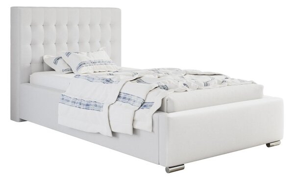 Čalouněná postel BED 2 90x200 bílá