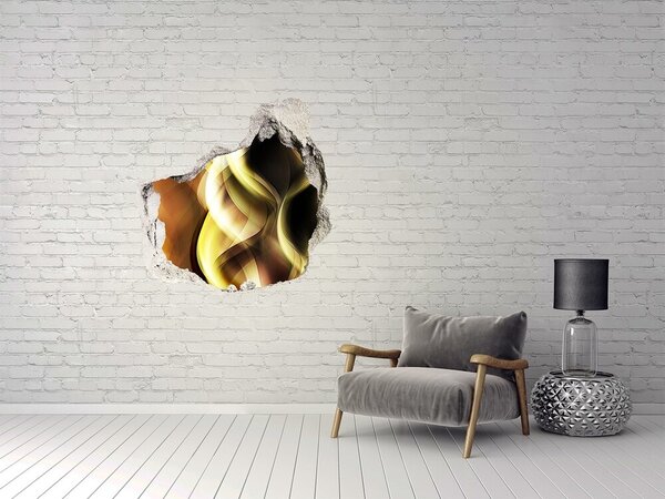 Samolepící díra 3D nálepka Zlaté světlo nd-p-87561675