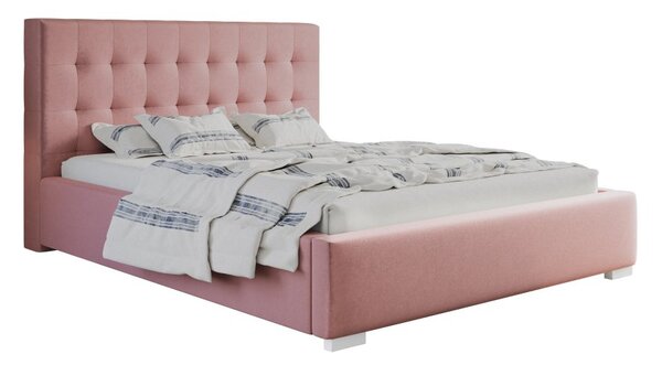 Čalouněná postel BED 2 120x200 růžová