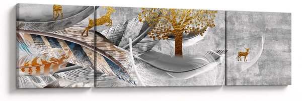 Obraz - Koláž (170x50 cm)