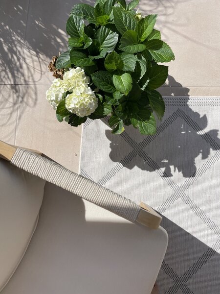 NORTHRUGS Kusový koberec Twin Supreme 103760 Corsica Grey/Cream – na ven i na doma - 80x150 cm