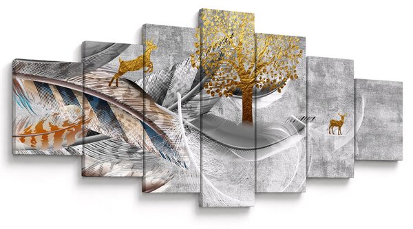 Obraz - Koláž (210x100 cm)