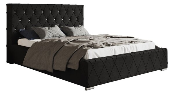 Čalouněná postel BED 4 120x200 černá