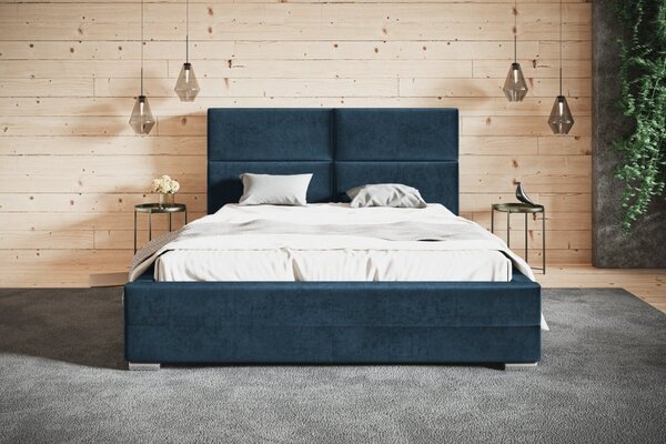 Čalouněná postel BED 3 120x200 modrá