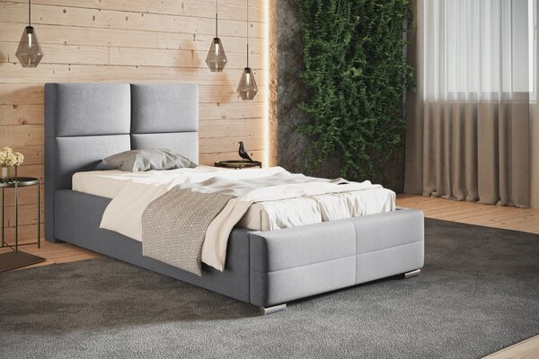 Čalouněná postel BED 3 90x200 Jasmine šedá