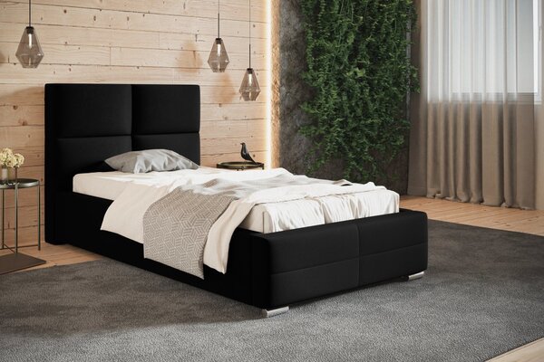 Čalouněná postel BED 3 90x200 černá