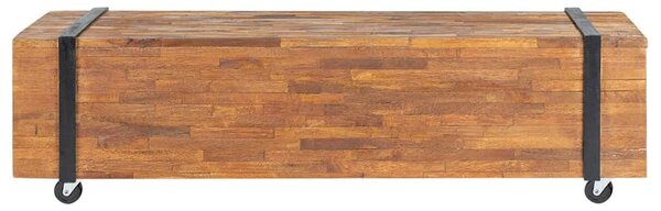 TV stolek 110 x 30 x 32,5 cm masivní teakové dřevo 326173