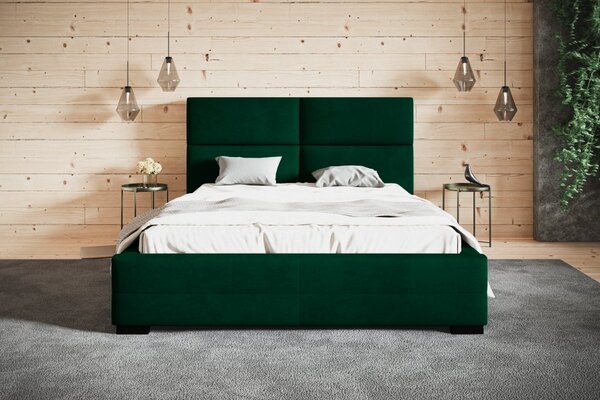 Čalouněná postel BED 3 120x200 zelená