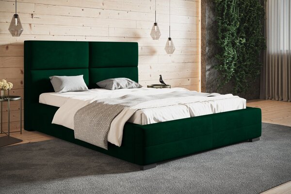 Čalouněná postel BED 3 120x200 zelená