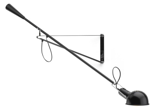 Flos A0320030 265 small, černé nástěnné svítidlo s 152cm dlouhým ramenem, 1x75W E27