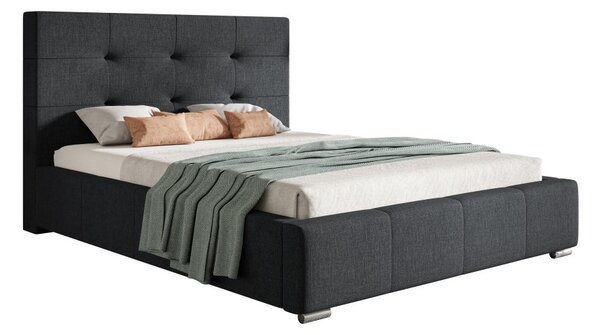 Čalouněná postel BED 5 120x200 tmavě šedá