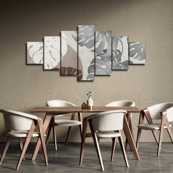 Obraz - Design s listy (210x100 cm)