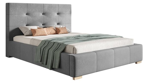 Čalouněná postel BED 5 90x200 šedá
