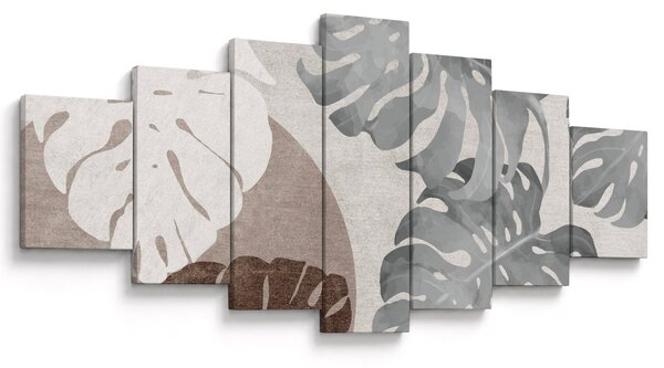 Obraz - Design s listy (210x100 cm)