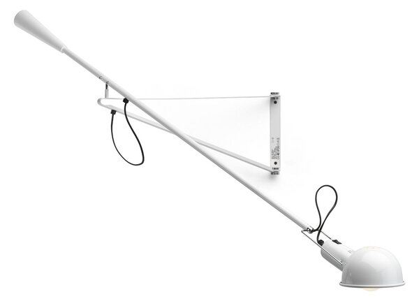 Flos A0320009 265 small, bílé nástěnné svítidlo s 152cm dlouhým ramenem, 1x75W E27