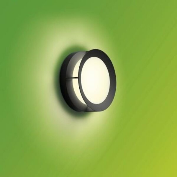 Philips LED Venkovní nástěnné svítidlo Actea 17390/30/P0 černé 2700K