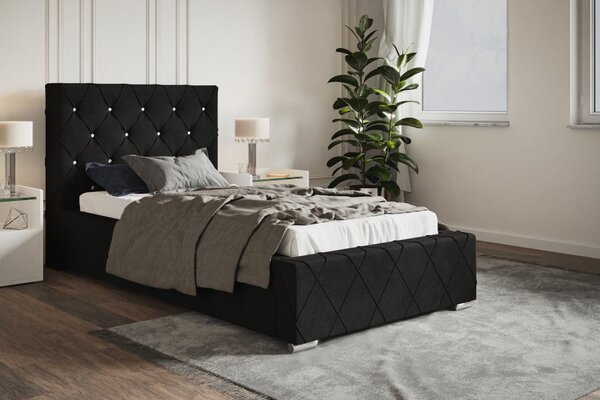 Čalouněná postel BED 4 90x200 černá