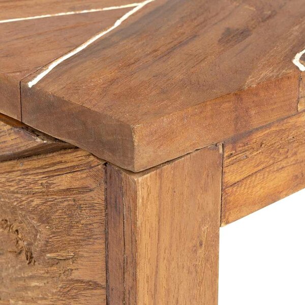 TV stolek 110 x 60 x 38 cm masivní teakové dřevo 326176