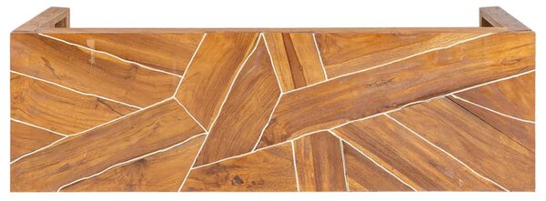TV stolek 110 x 60 x 38 cm masivní teakové dřevo 326176