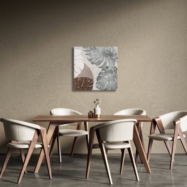 Obraz - Design s listy (30x30 cm)