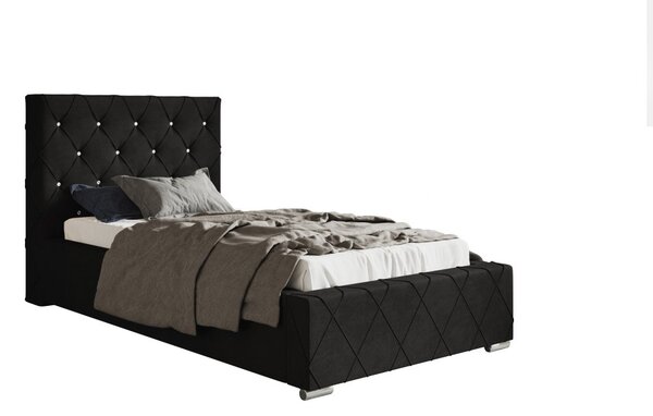 Čalouněná postel BED 4 90x200 černá