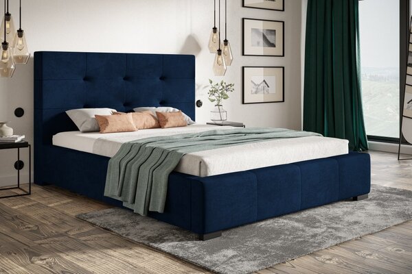 Čalouněná postel BED 5 120x200 modrá