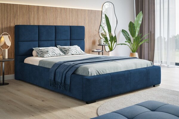 Čalouněná postel BED 7 120x200 modrá