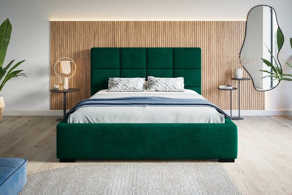Čalouněná postel BED 7 120x200 zelená
